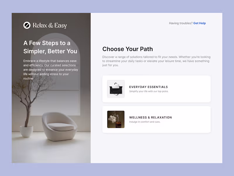Cover image for Web Design for Relax & Easy :: Behance