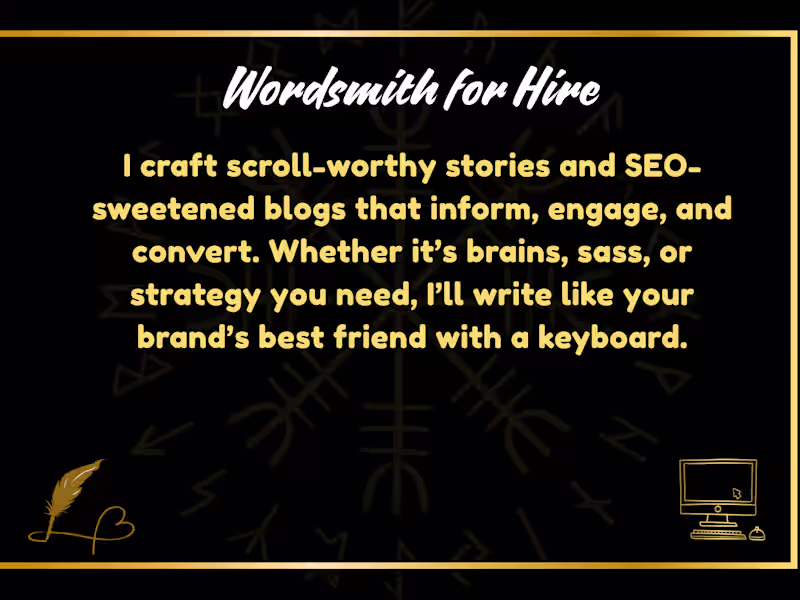 Cover image for Wordsmith for Hire: Captivating Blogs That Inform & Convert