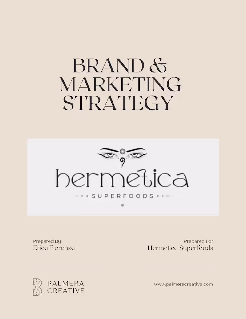 Cover image for Brand + Marketing Strategy for Superfood Company