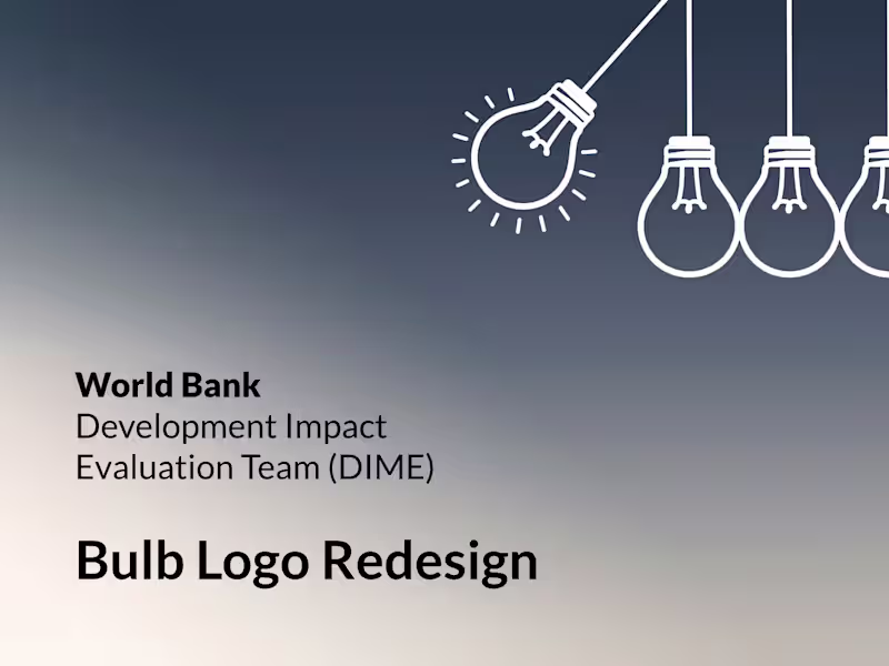 Cover image for Logo Redesign - DIME Team at World Bank