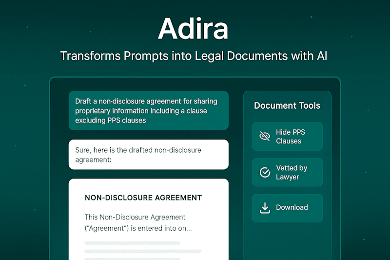 Cover image for Development of Adira AI for Legal Documentation