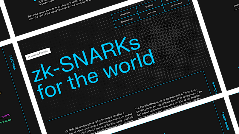 Cover image for zk-SNARKs by Filecoin