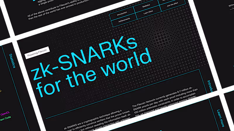 Cover image for zk-SNARKs by Filecoin