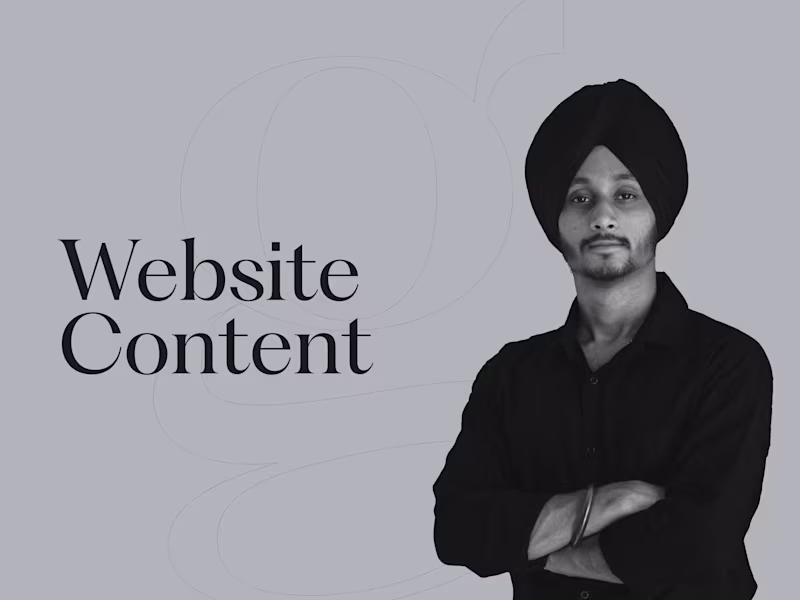 Cover image for High quality website content for your brand/business website