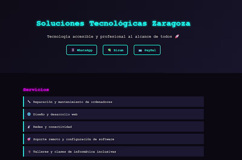 Cover image for I’m currently working on NeoTech Zaragoza, a modern web plat...