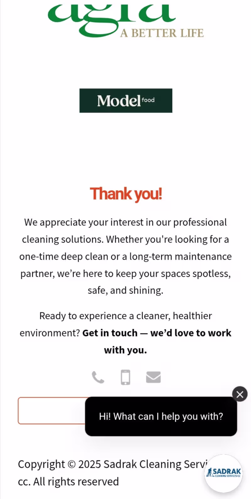 Cover image for Sadrak Cleaning Services CC 
A