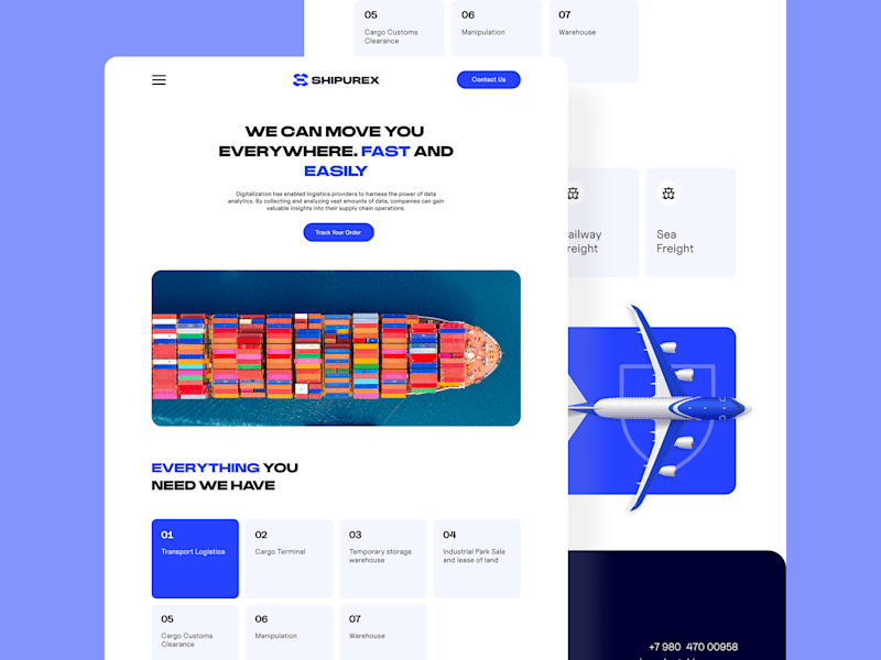 Cover image for Website Design for Logistics