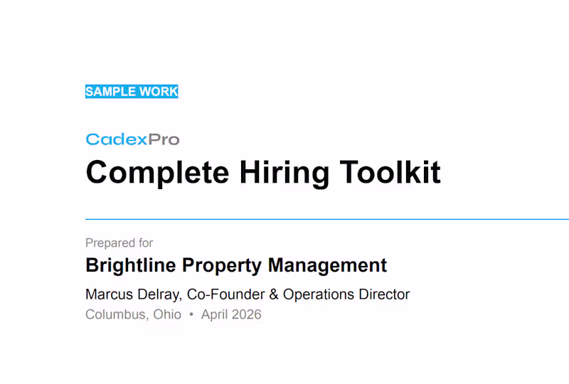 Cover image for Complete Hiring Toolkit — 3-Day Delivery