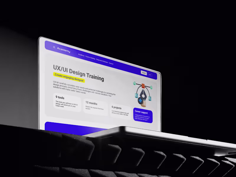 Cover image for IT Academy & Online Course Website