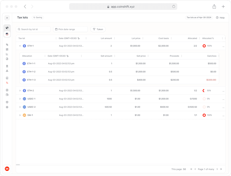 Cover image for Tax lots for crypto
