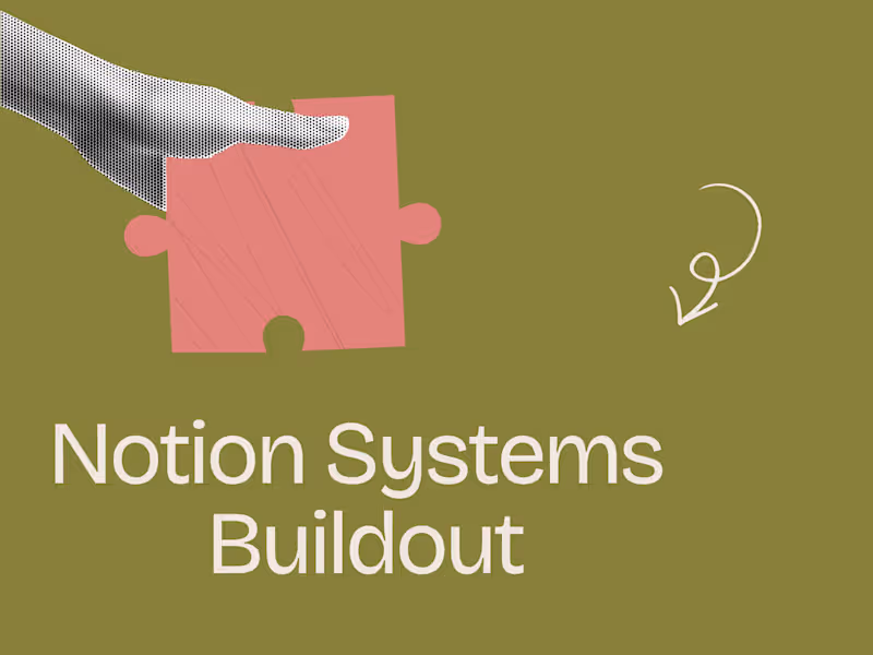 Cover image for Notion Systems Buildout