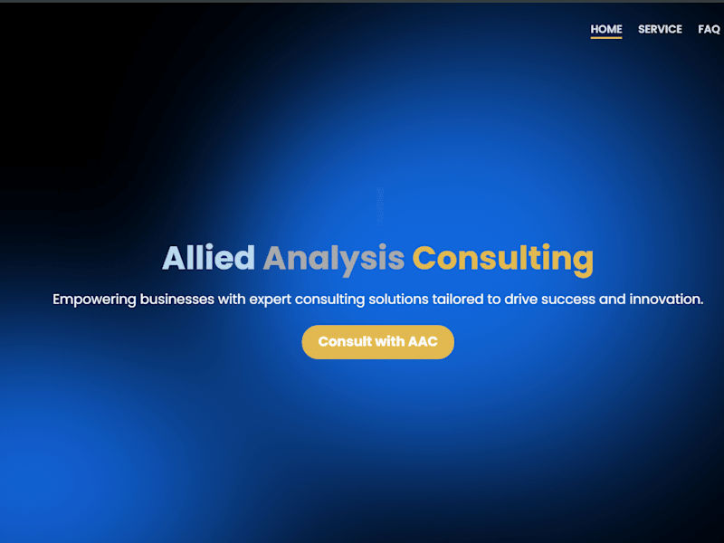 Cover image for Allied Analysis Consultation