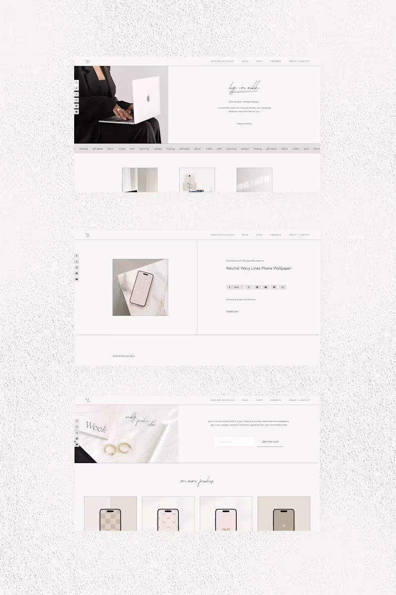 Cover image for Nikki Lo | Blog + Ecommerce Design