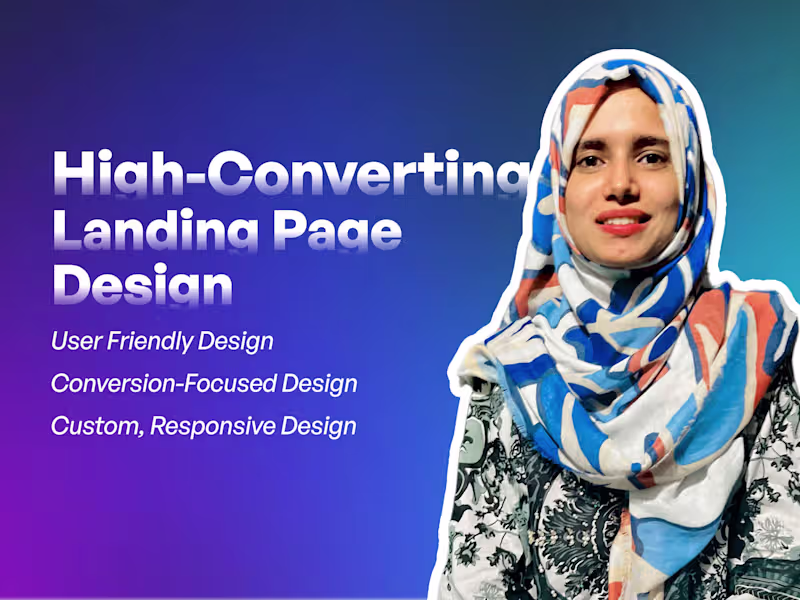 Cover image for You will get High-Converting Landing Page Design 