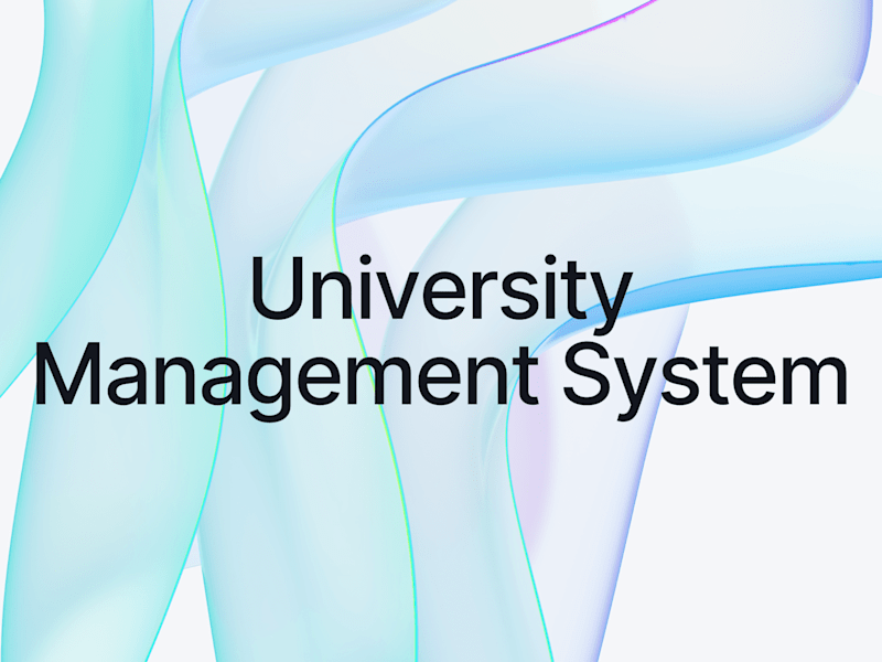 Cover image for University Management System