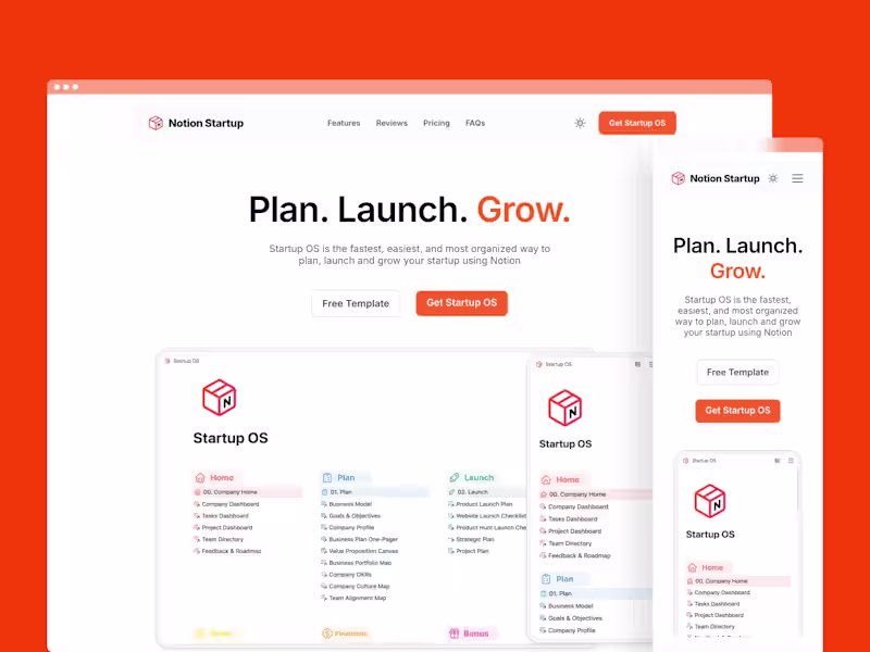 Cover image for Notion Startup - Framer Design + Development