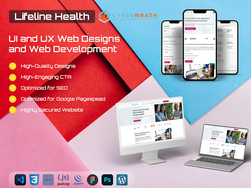 Cover image for Lifeline Health - Web Development and Designs