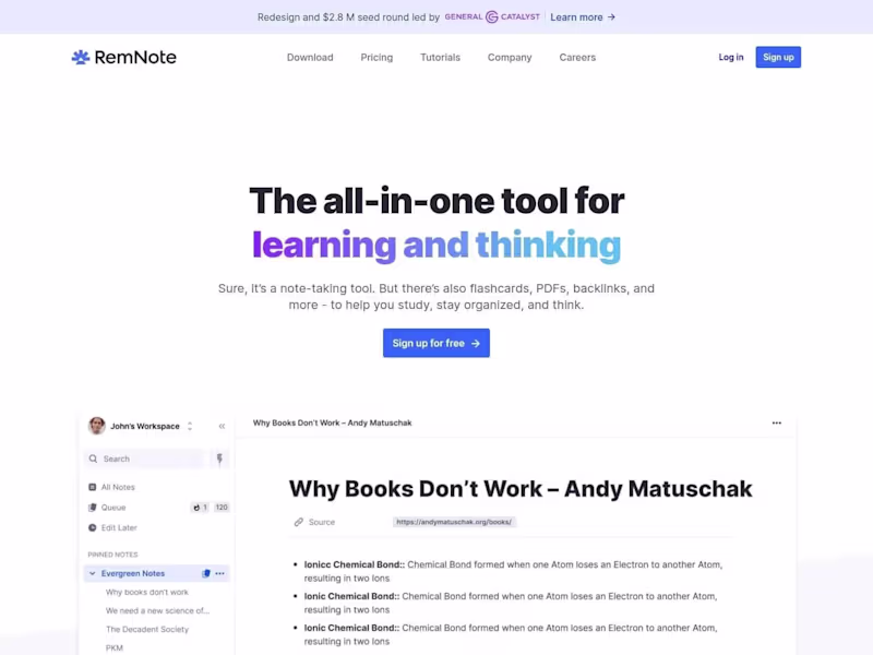 Cover image for Digital Notebook Website (Webflow)