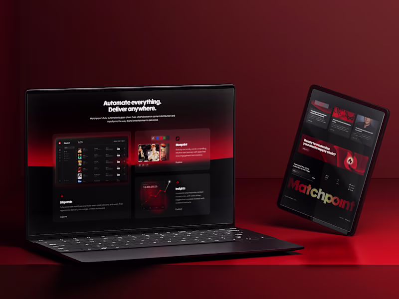 Cover image for Enterprise OTT Platform Website - Webflow Build