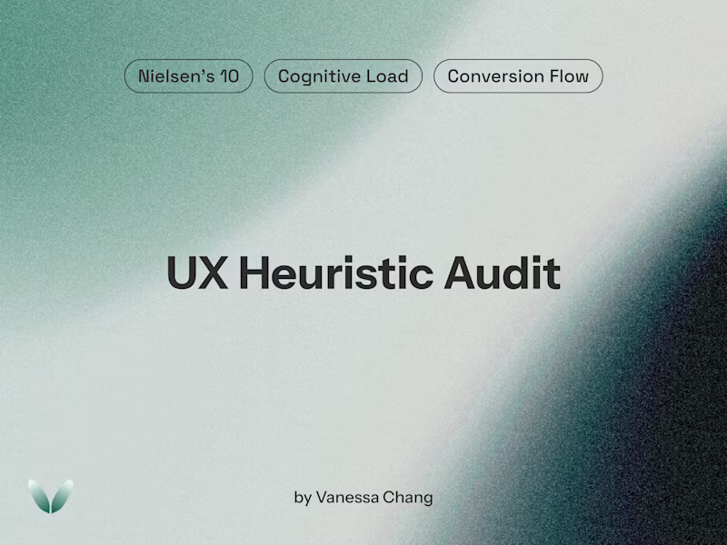 Cover image for UX Heuristic Audit