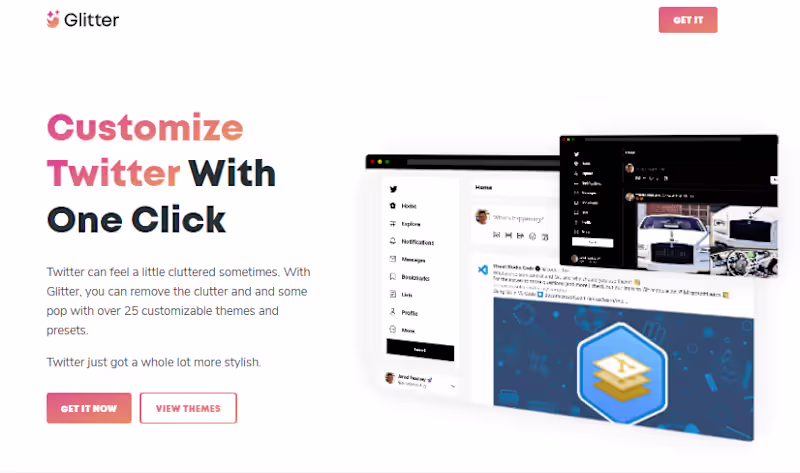 Cover image for Designed this website for a Twitter Chrome extension project...