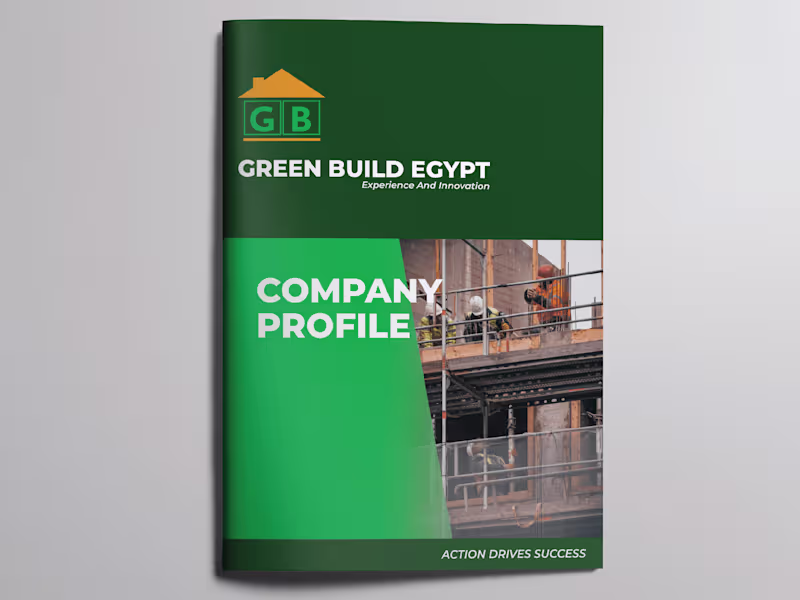 Cover image for Company profile catalogue  (English / Arabic)
