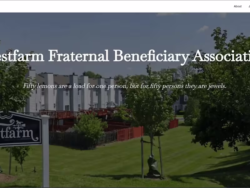 Cover image for Westfarm Fraternal Beneficiary Association