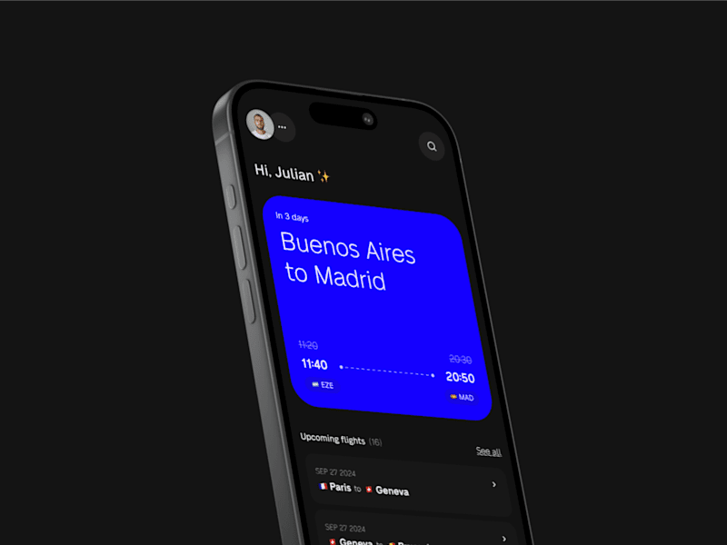Cover image for Mobile App & UX UI Design — FlyBook Flight Assistant 