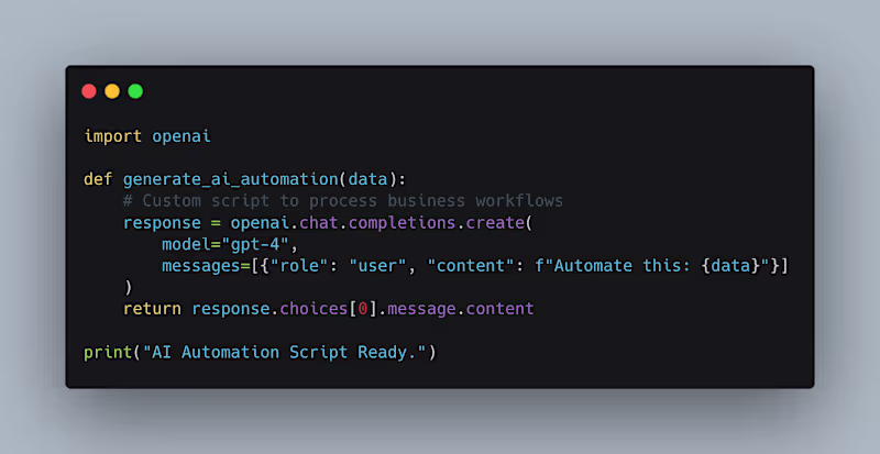 Cover image for Custom AI Automation Script (Concept)