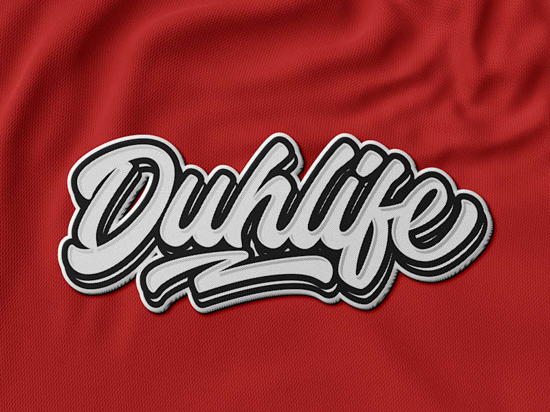 Cover image for Duhlife Hand-lettering design for tshirt
