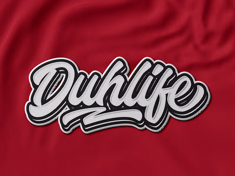 Cover image for Duhlife Hand-lettering design for tshirt