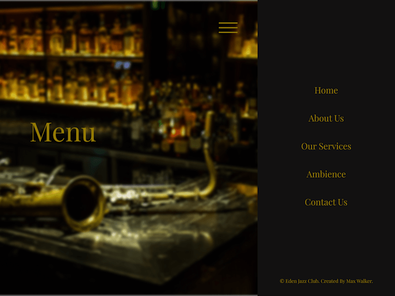 Cover image for Eden Jazz Bar Website