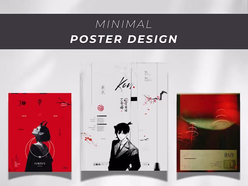 Cover image for Design a minimal typographic poster or flyer