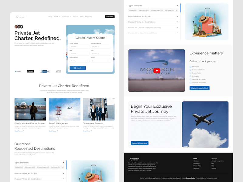 Cover image for Monarch Air Group Website Redesign