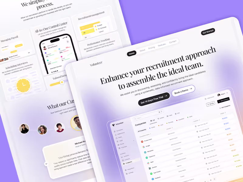 Cover image for Modern SaaS Recruitment Landing Page