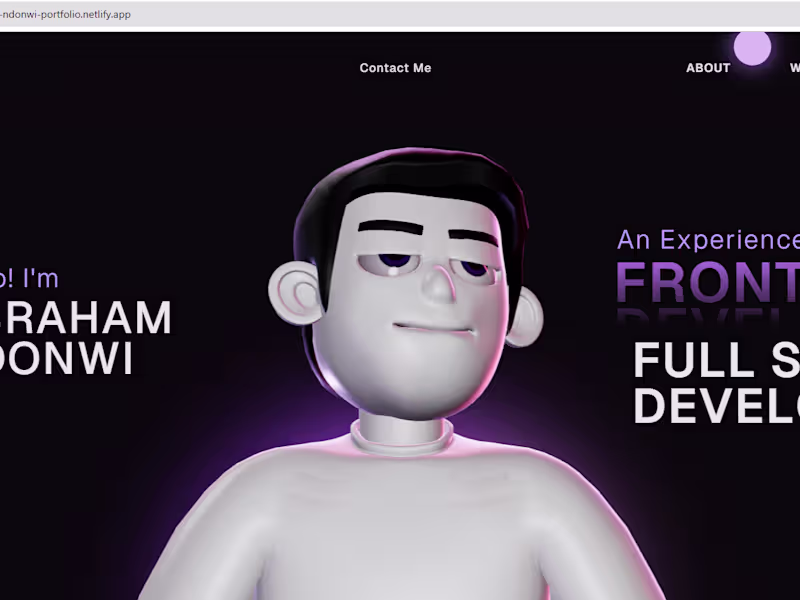 Cover image for Abraham Ndonwi - Frontend Developer | Full Stack Developer