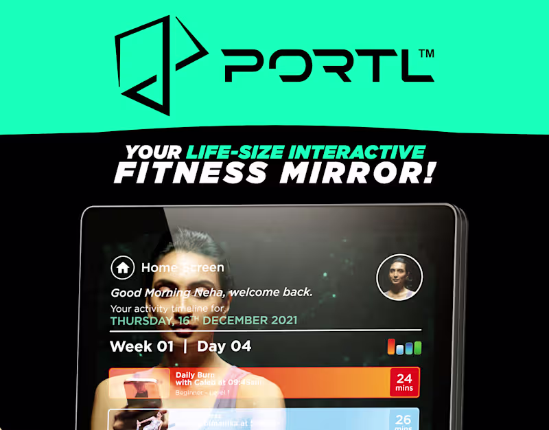 Cover image for Portl - UI/UX Design, Branding, 3D, Video & Animation