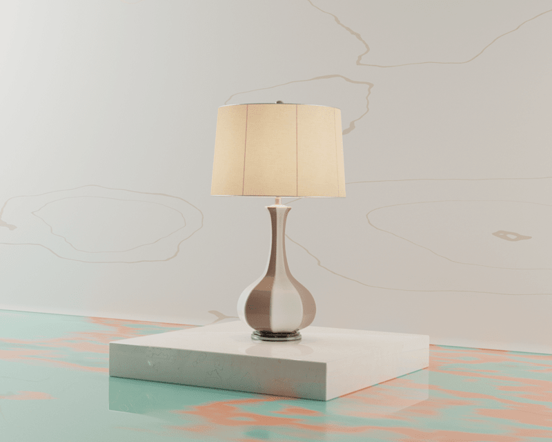 Cover image for 3D product visualization - Ceramic Table Lamp