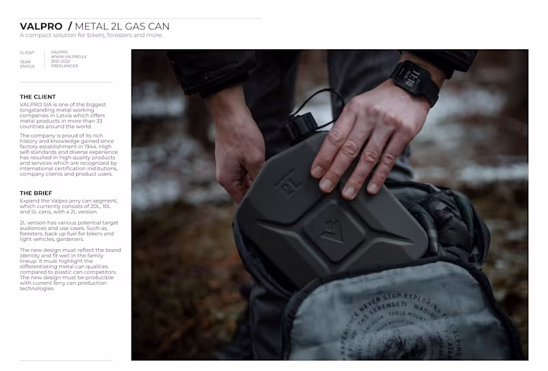 Cover image for  Metal 2L jerry can