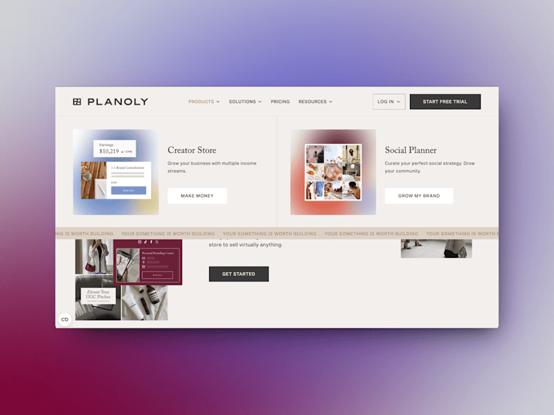 Cover image for Planoly: Webflow Custom Site for Social Media Planner App