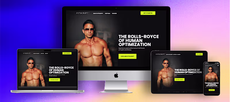Cover image for FitScript | Homepage & Funnel Landing Page