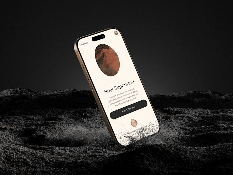 Cover image for Mobile App Interface for Soulpod- Meditation & Wellness Platform