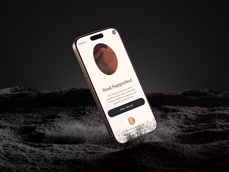 Cover image for Mobile App Interface for Soulpod- Meditation & Wellness Platform