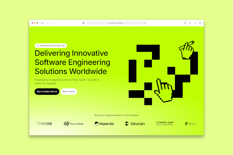 Cover image for Turntabl – Modern website redesign & Framer build