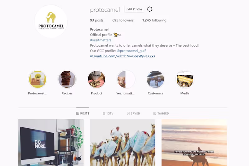 Cover image for Protocamel social media