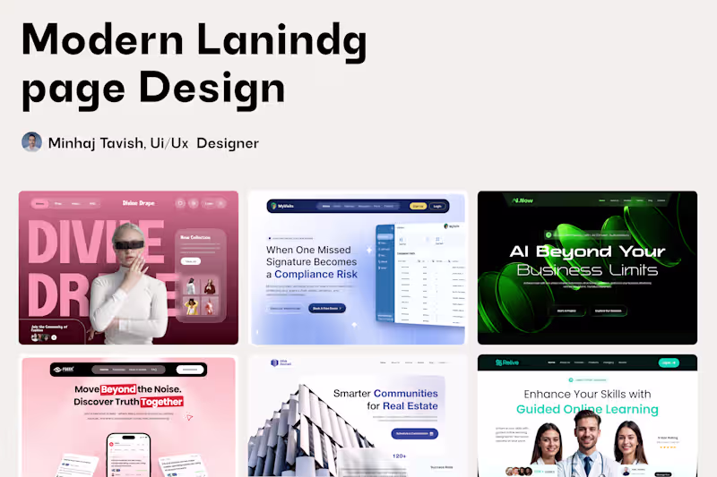 Cover image for High-Converting Landing Page & Website UI Design