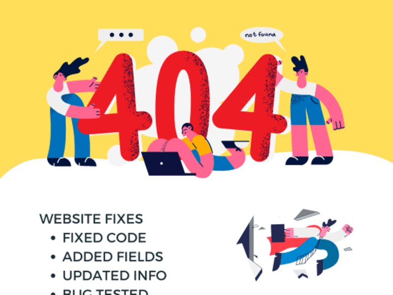 Cover image for Website Fix and Update