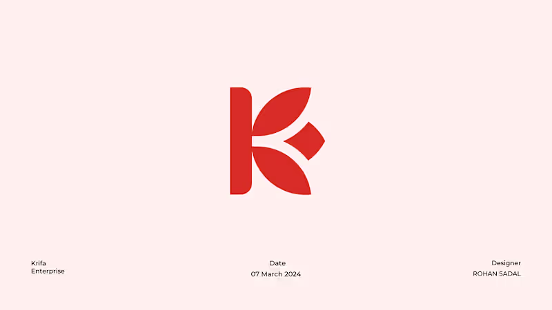 Cover image for Krifa Enterprise Logo | Product Label Design