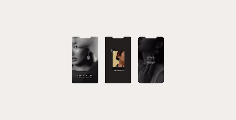 Cover image for Instagram Templates for a hand-made jewellery brand