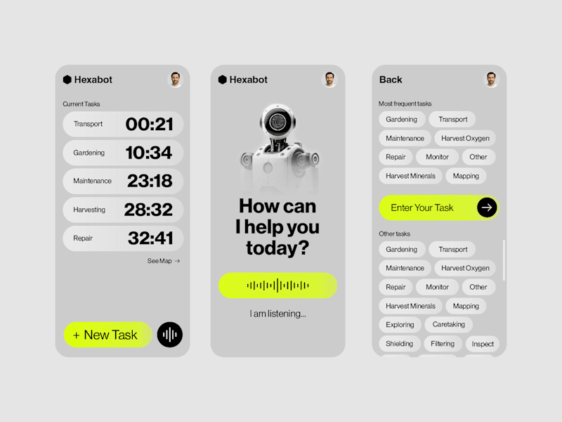 Cover image for Hexabot, Voice-Controlled UI for Mars Operations